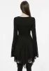 Gothic Flared Lace Cuff Dress sold by Shasilo Goth