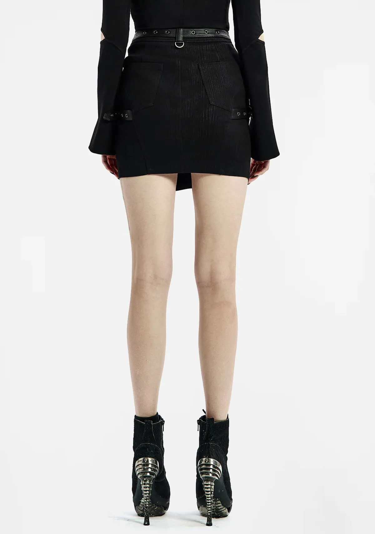 Punk Half Skirt sold by Shasilo Goth product image thumbnail 3