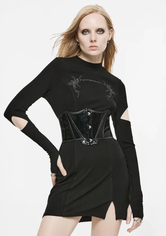 Gothic Dark High Waist Bat Shape Belt sold by Shasilo Goth