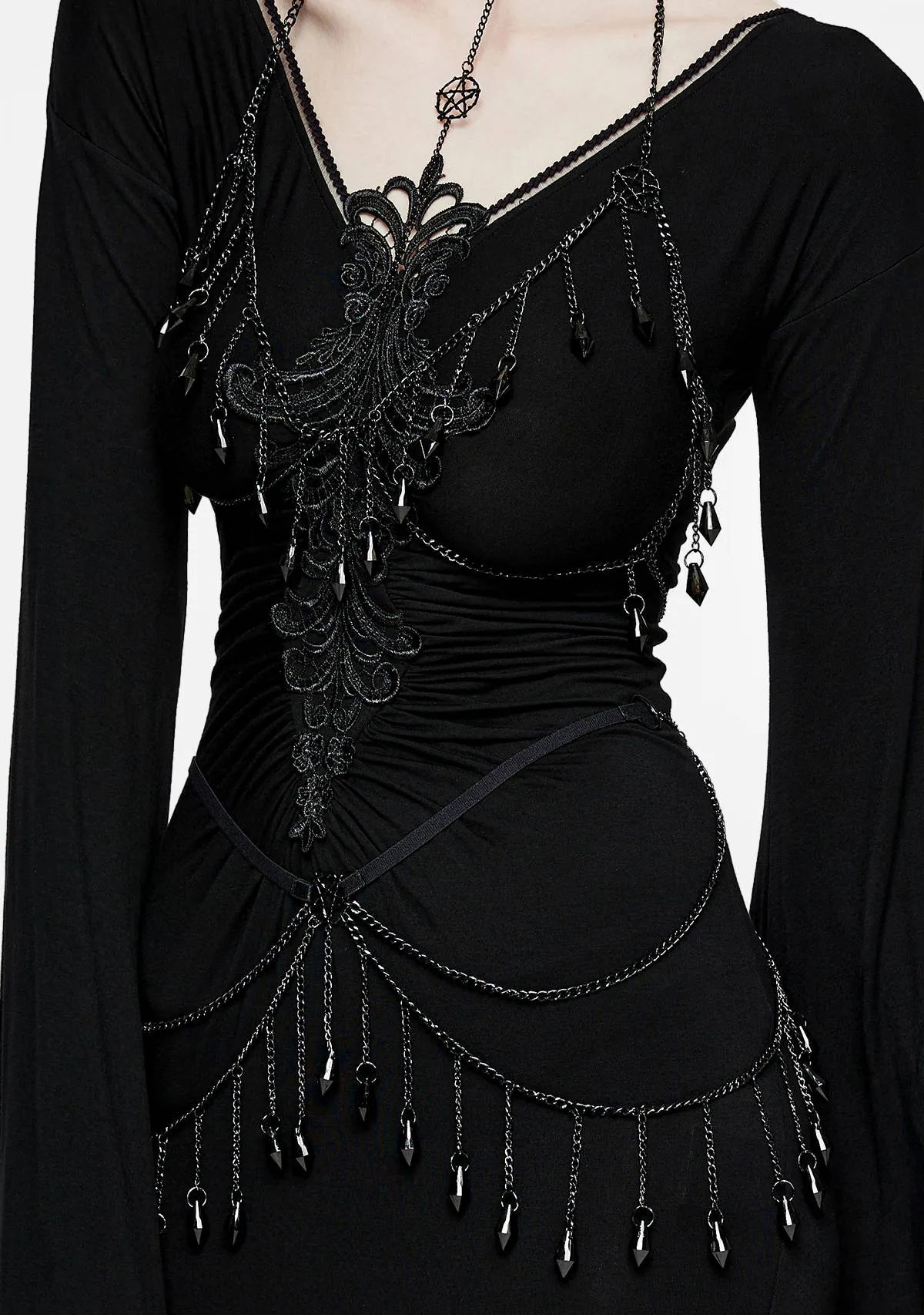 Goth Crystal Tassel Chains sold by Shasilo Goth product image thumbnail 4