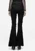 Goth Flare Mesh Accent Trousers sold by Shasilo Goth