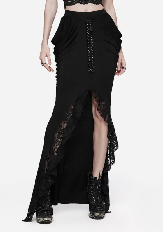 Goth Half Skirt sold by Shasilo Goth