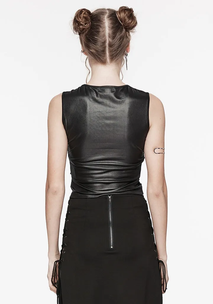 Punk Crop Top sold by Shasilo Goth product image thumbnail 3