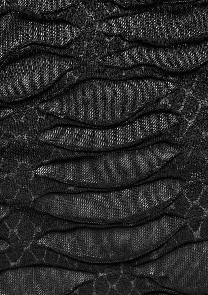 Punk Cross-Structure Crop Top sold by Shasilo Goth product image thumbnail 4