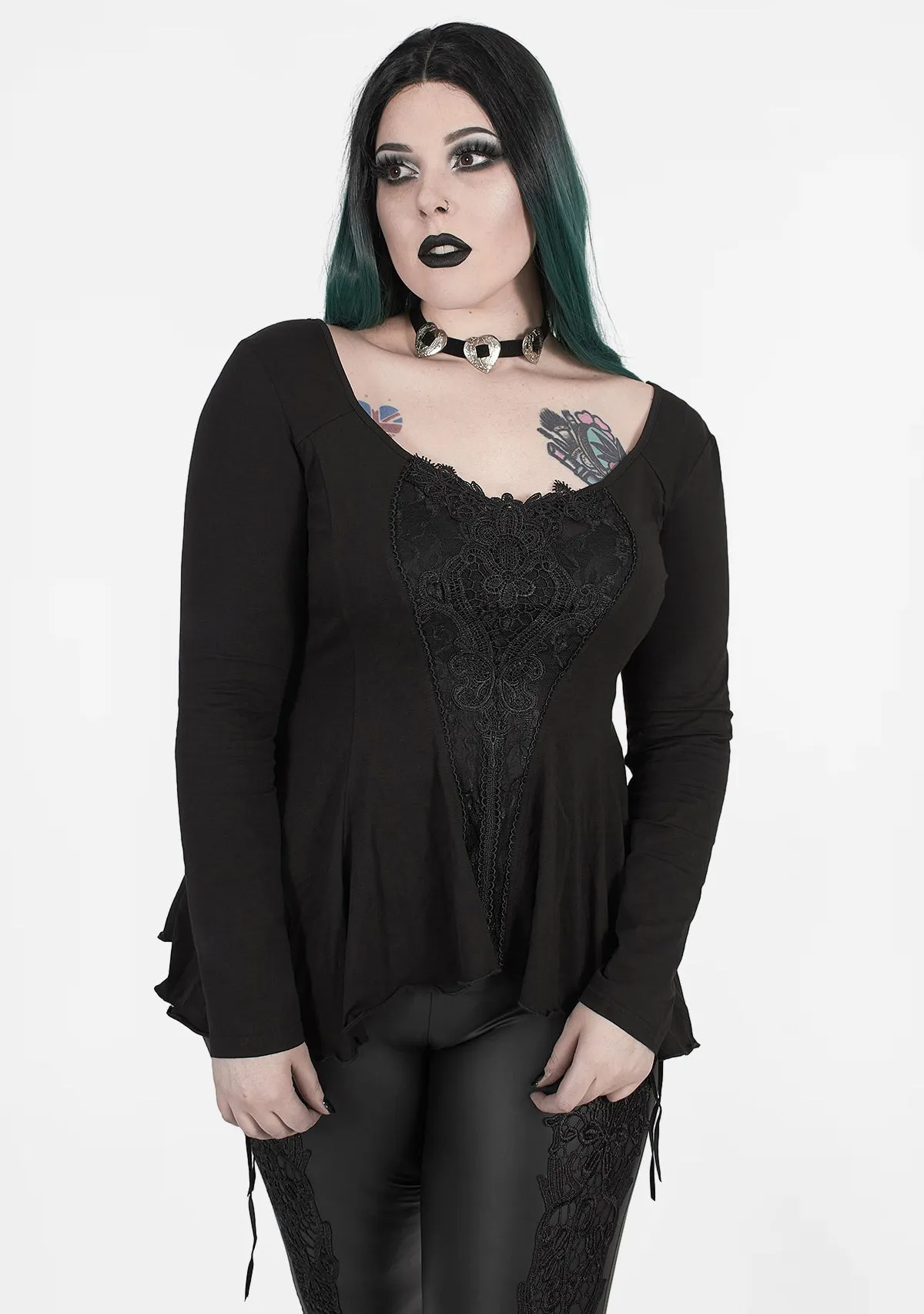 Goth Plus Size Perspective Decal T-shirt sold by Shasilo Goth