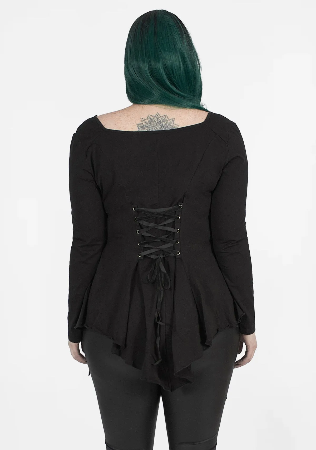 Goth Plus Size Perspective Decal T-shirt sold by Shasilo Goth product image thumbnail 4