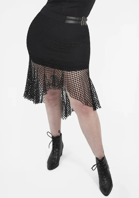 Plus Size Gothic Enchanting Fishtail Skirt made by Shasilo Goth