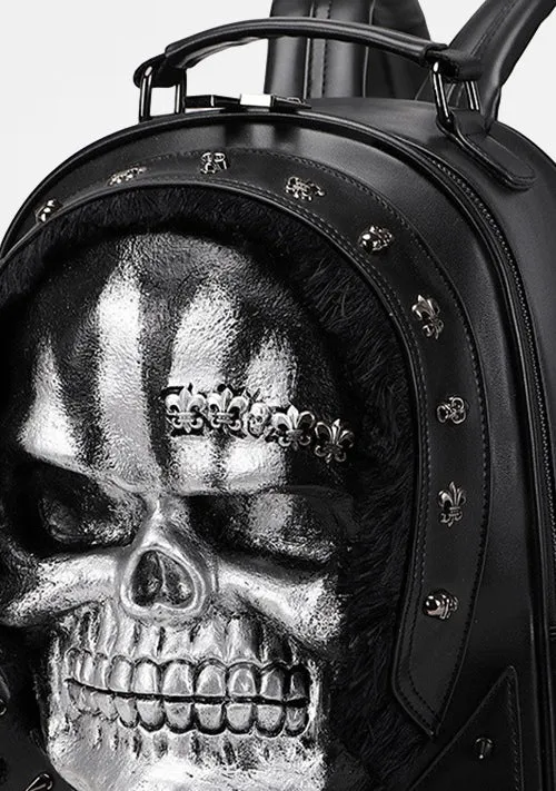 Skull Hair Shoulder Backpacks sold by Shasilo Goth product image thumbnail 2