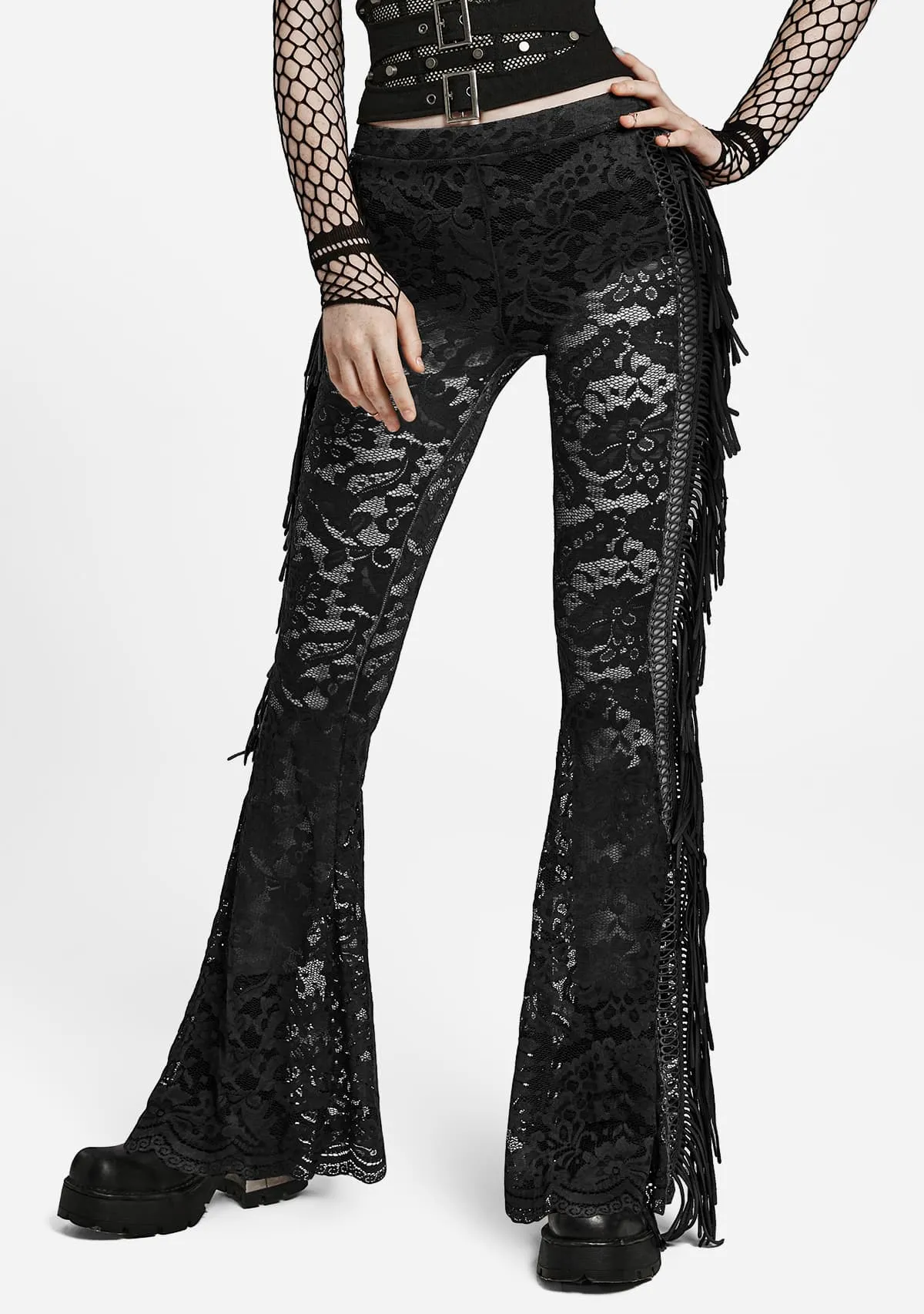 Goth Lace Trousers sold by Shasilo Goth