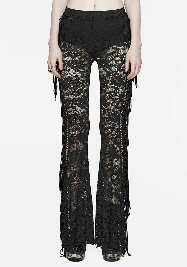 Goth Lace Trousers sold by Shasilo Goth product image thumbnail 5