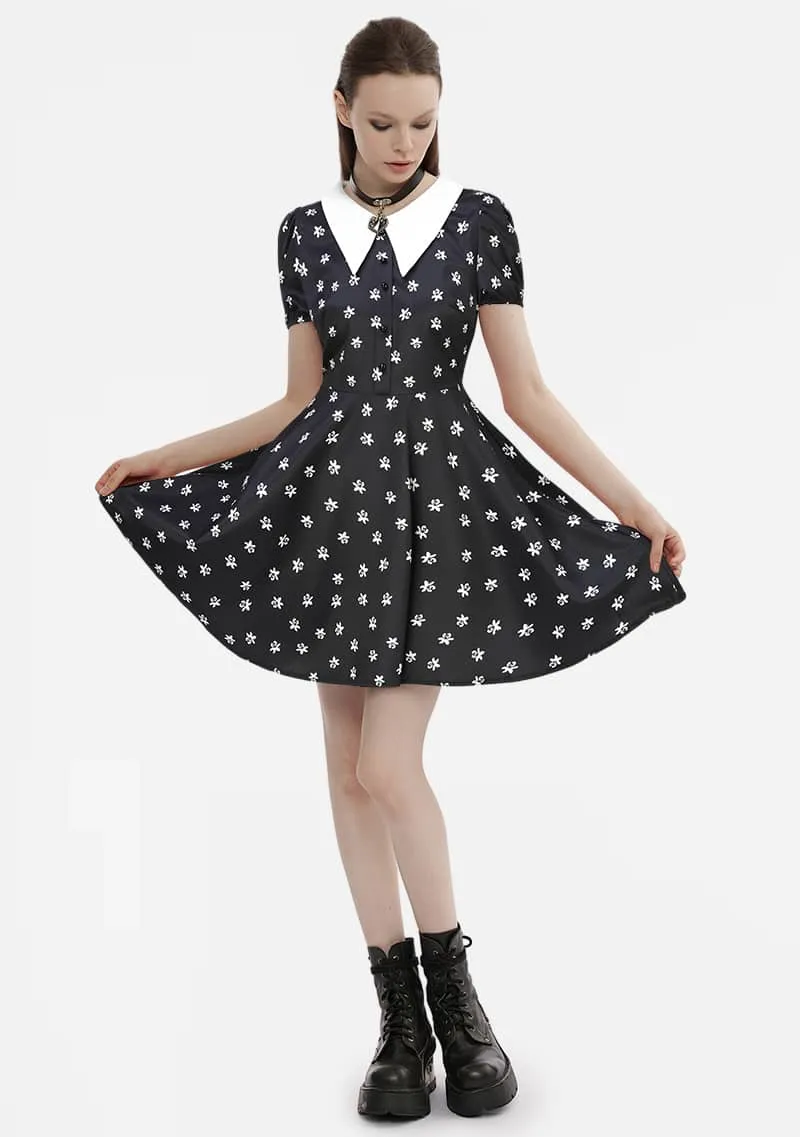 Gothic Charm Polka Dot Dress sold by Shasilo Goth product image thumbnail 5