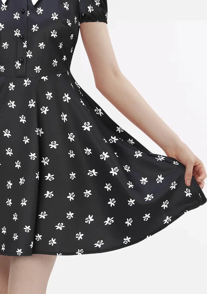 Gothic Charm Polka Dot Dress sold by Shasilo Goth product image thumbnail 2