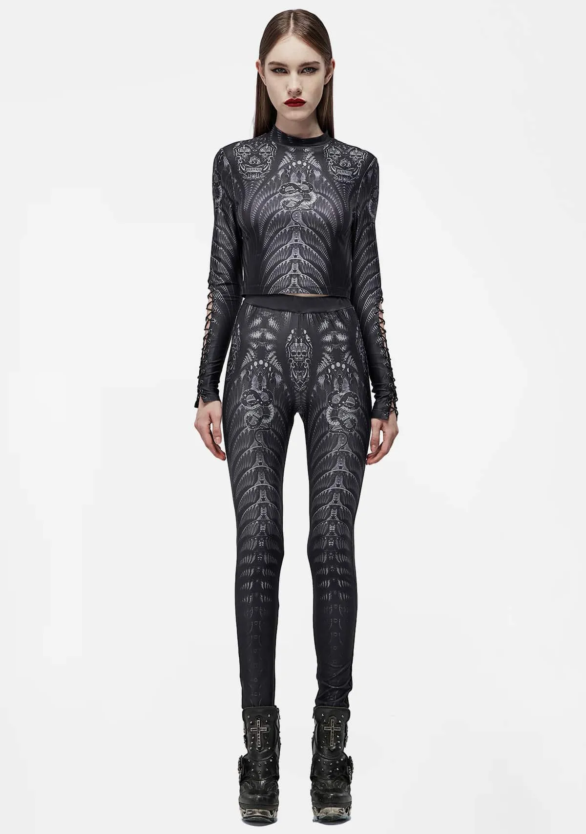 Gothic Mesh T-shirt sold by Shasilo Goth product image thumbnail 5