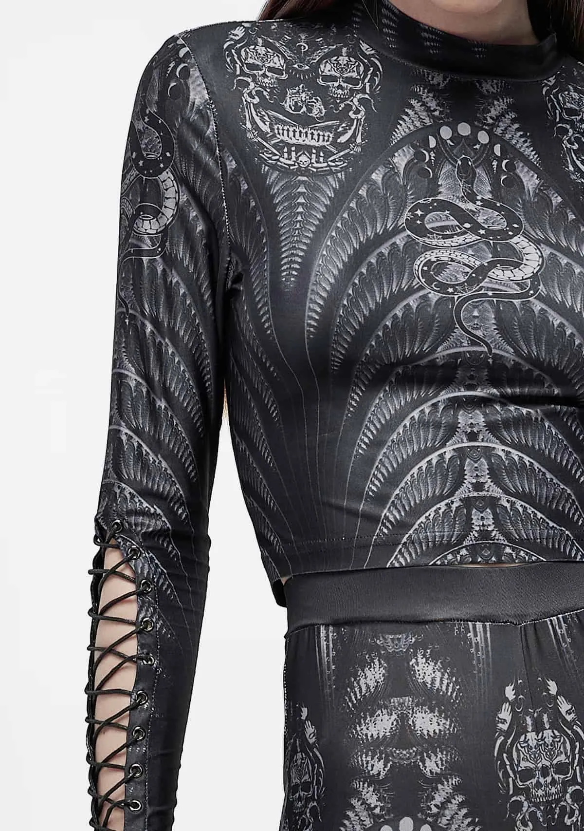 Gothic Mesh T-shirt sold by Shasilo Goth product image thumbnail 2