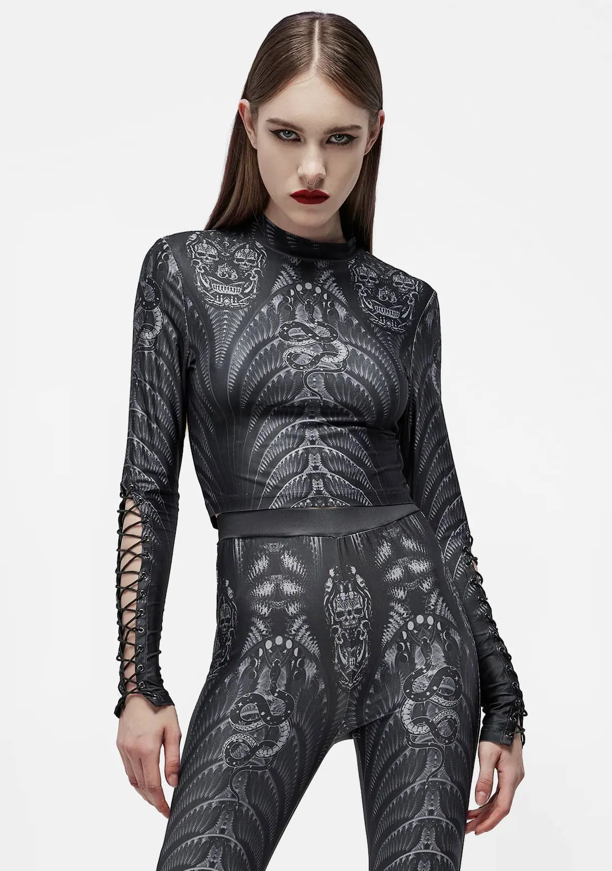 Gothic Mesh T-shirt sold by Shasilo Goth