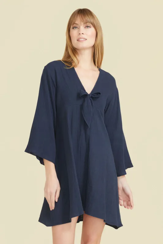 Gemma Dress - Navy sold by Sitano