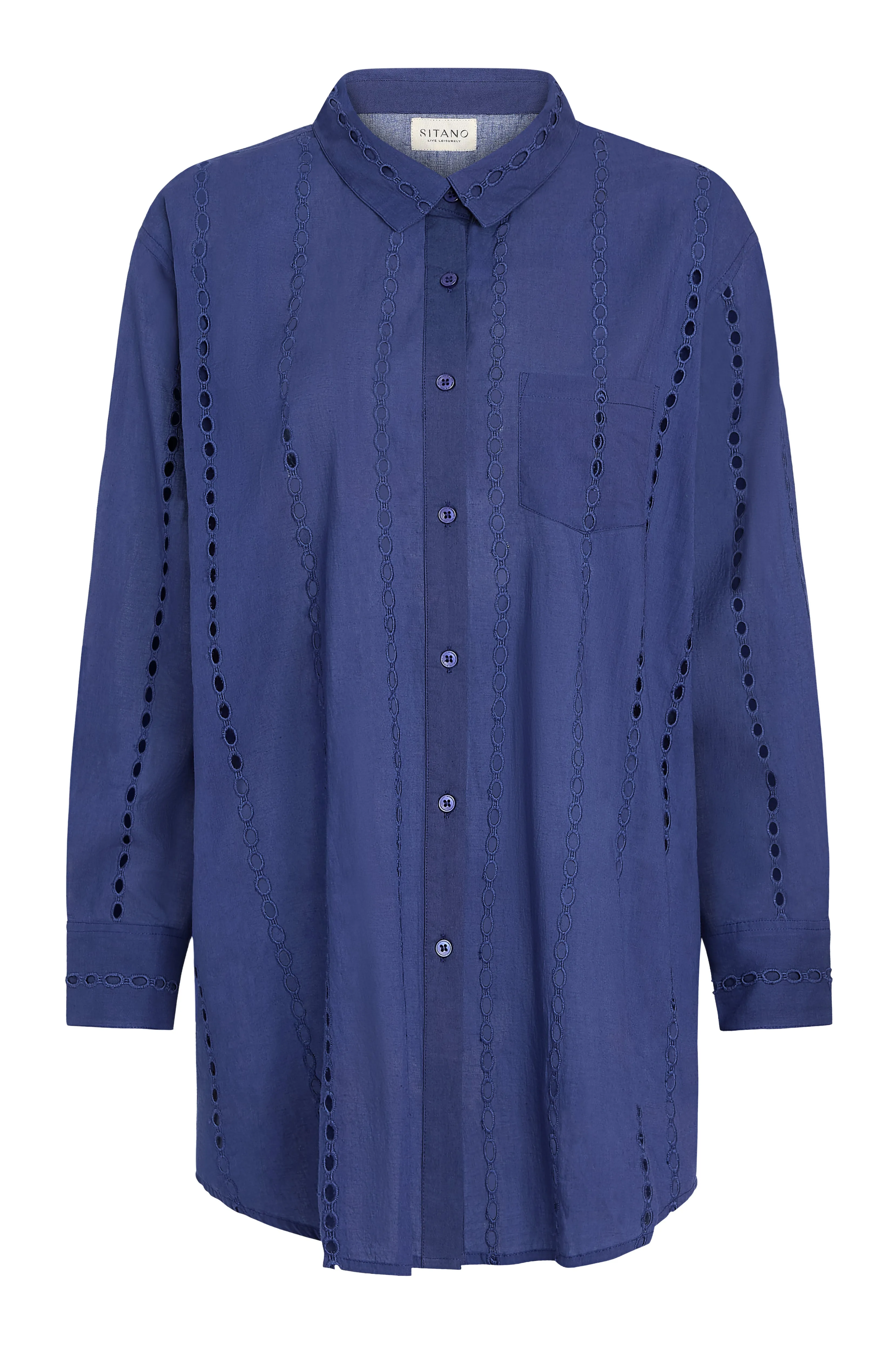 Positano Shirt Dress - Navy sold by Sitano product image thumbnail 4