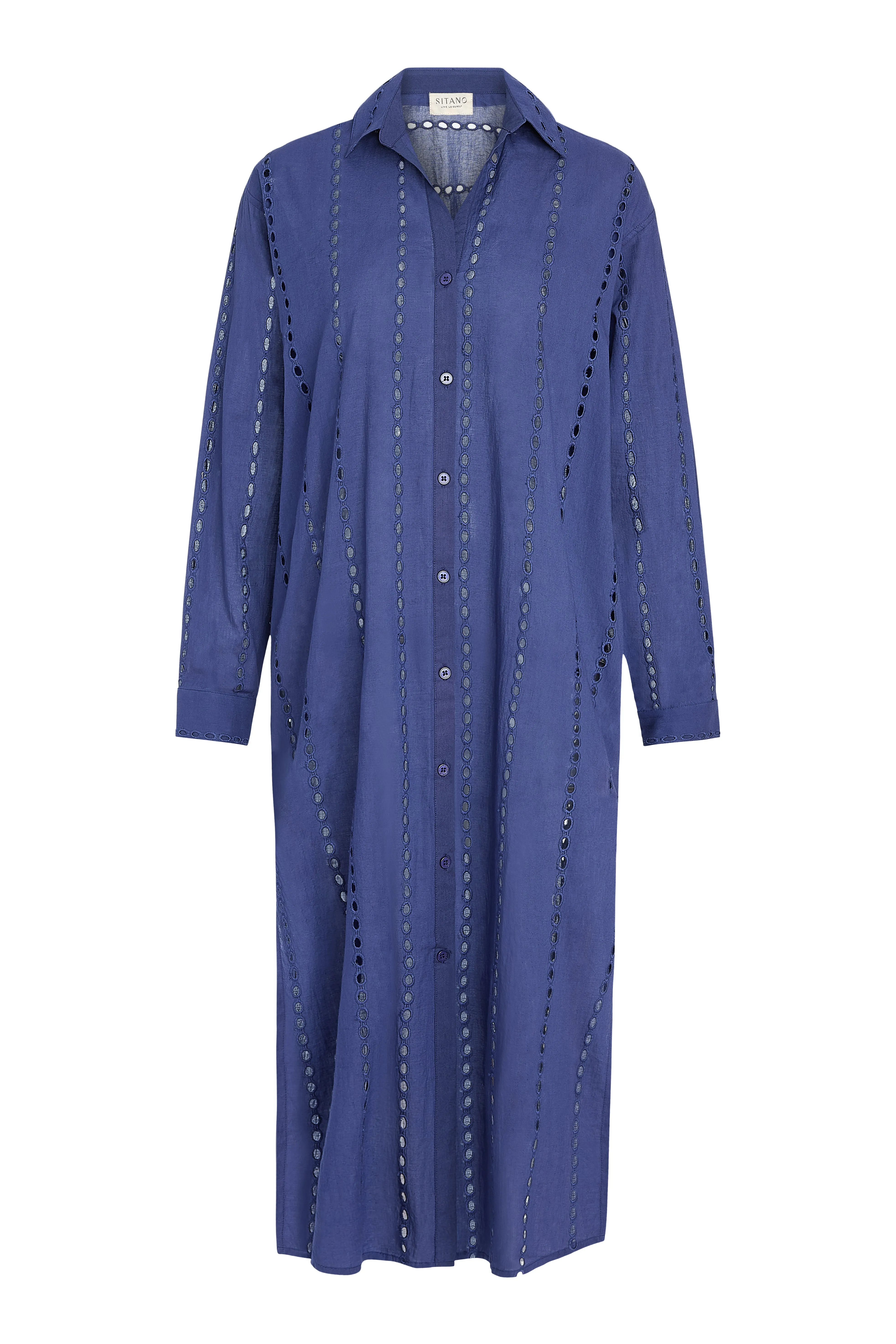 Positano Maxi Shirt Dress - Navy sold by Sitano product image thumbnail 3
