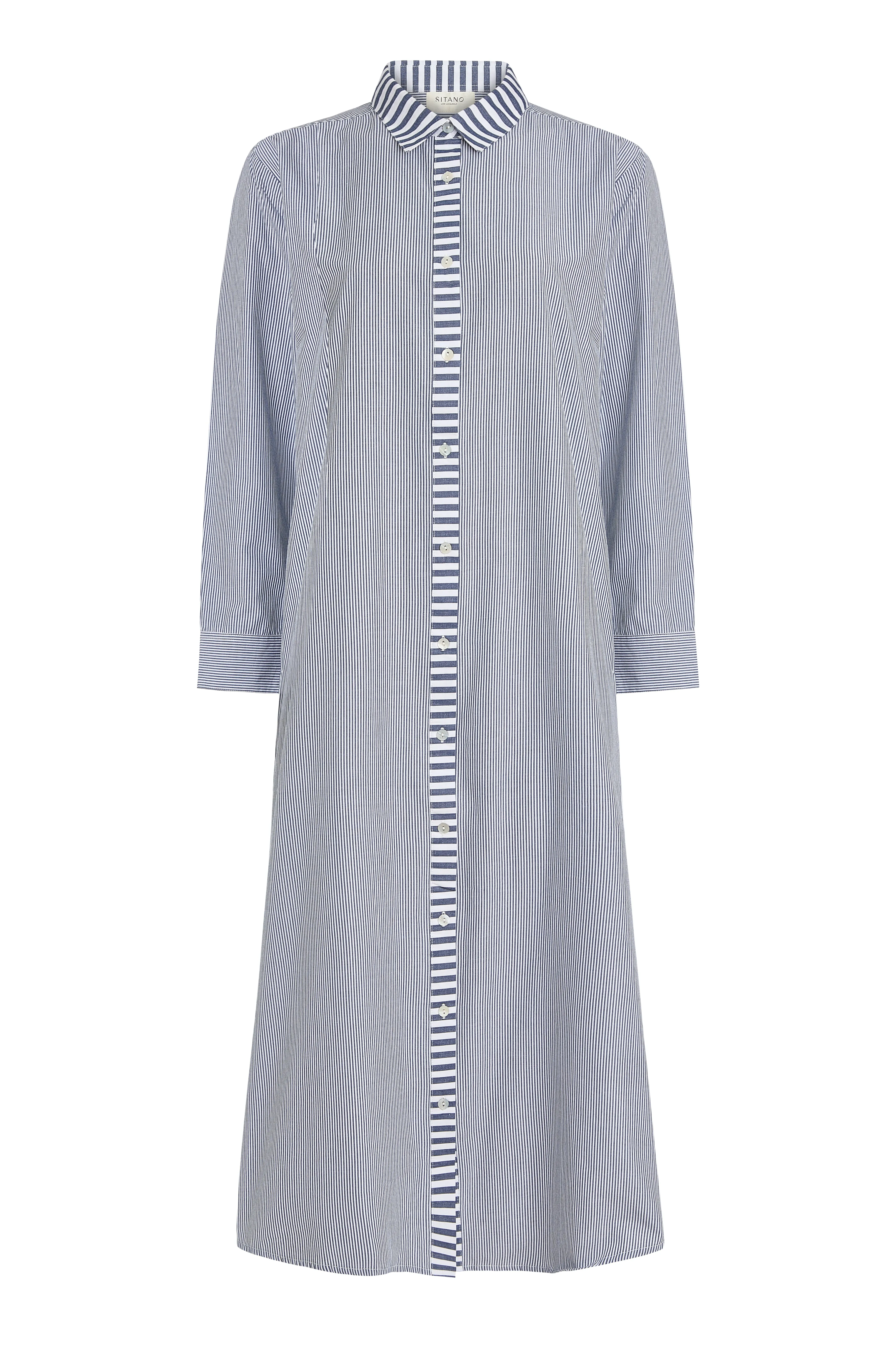 Riga Dress - Navy Stripes sold by Sitano product image thumbnail 2