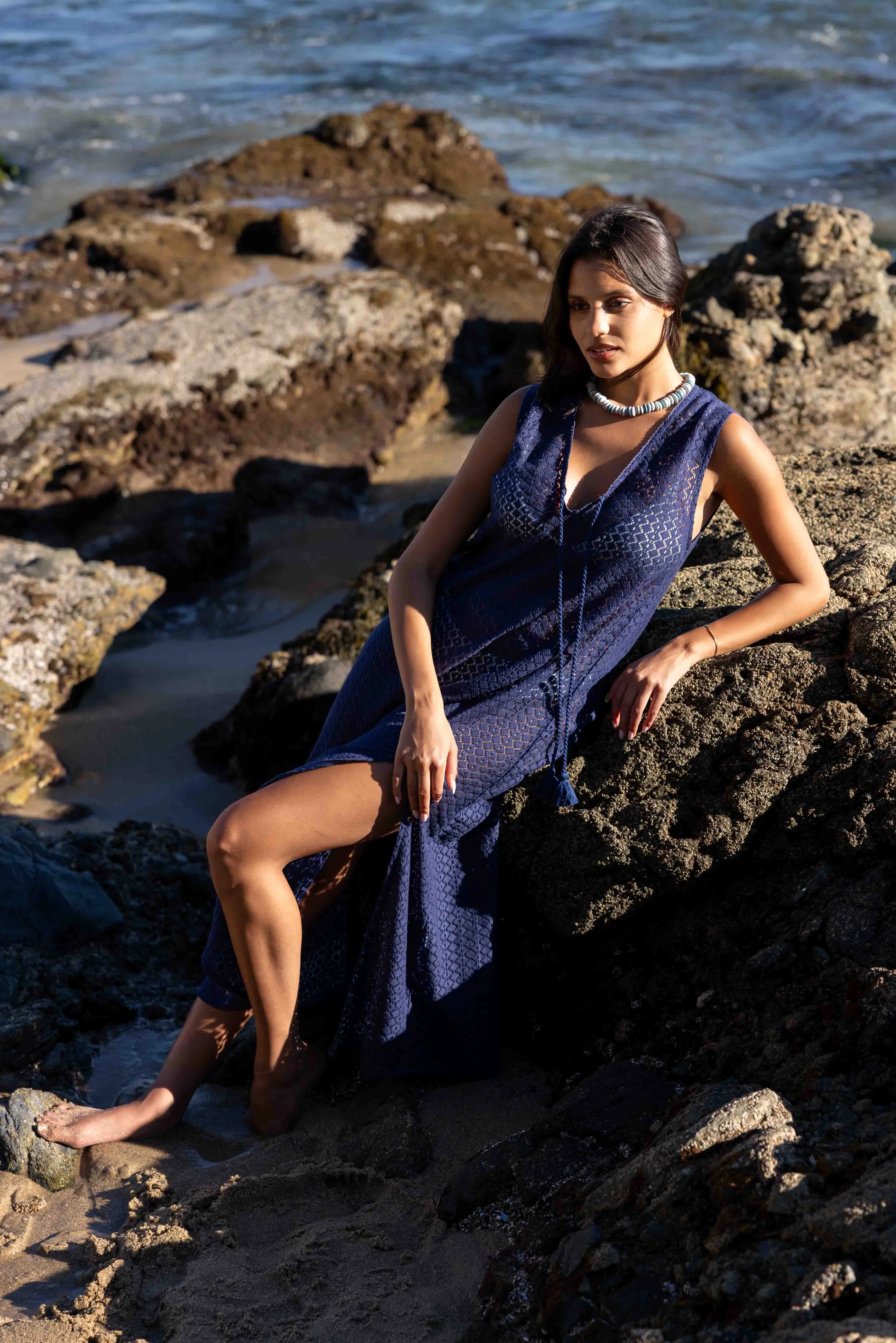 Sorrento Dress - Aria Crochet in Navy sold by Sitano product image thumbnail 3