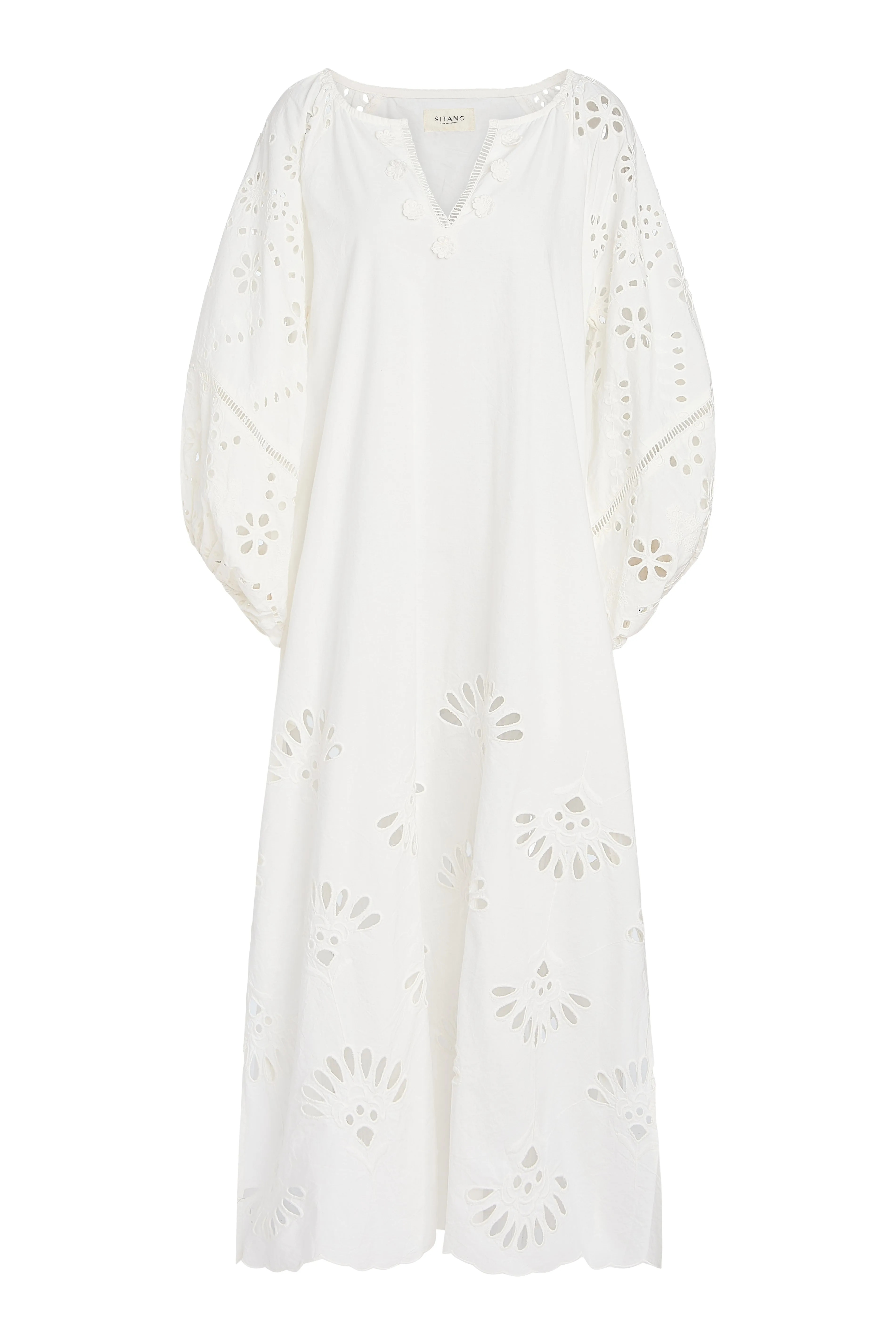 Donna Maxi Dress - White sold by Sitano product image thumbnail 5