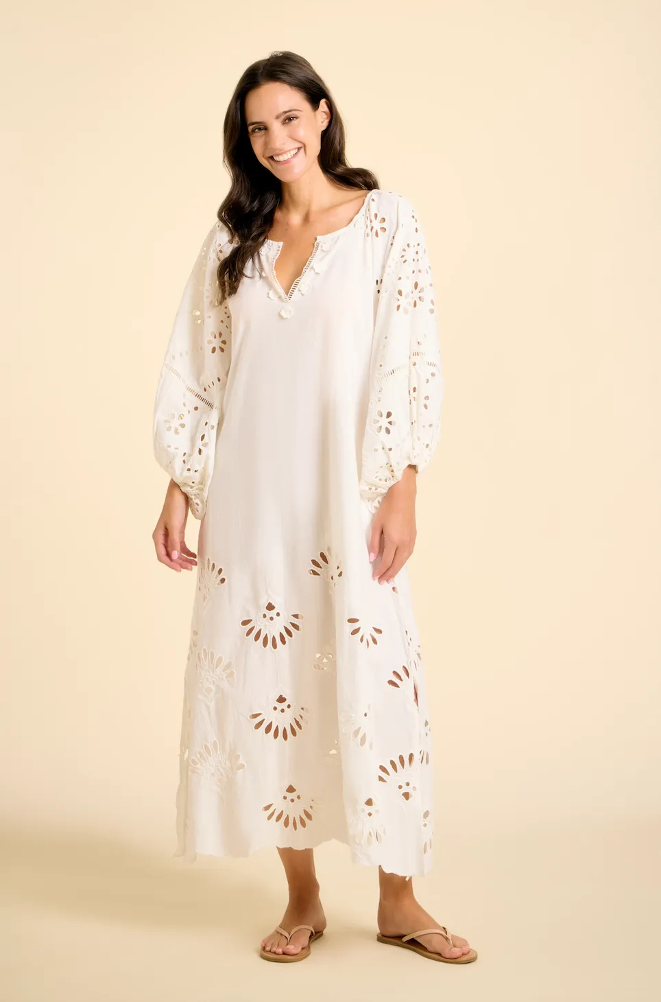 Donna Maxi Dress - White sold by Sitano