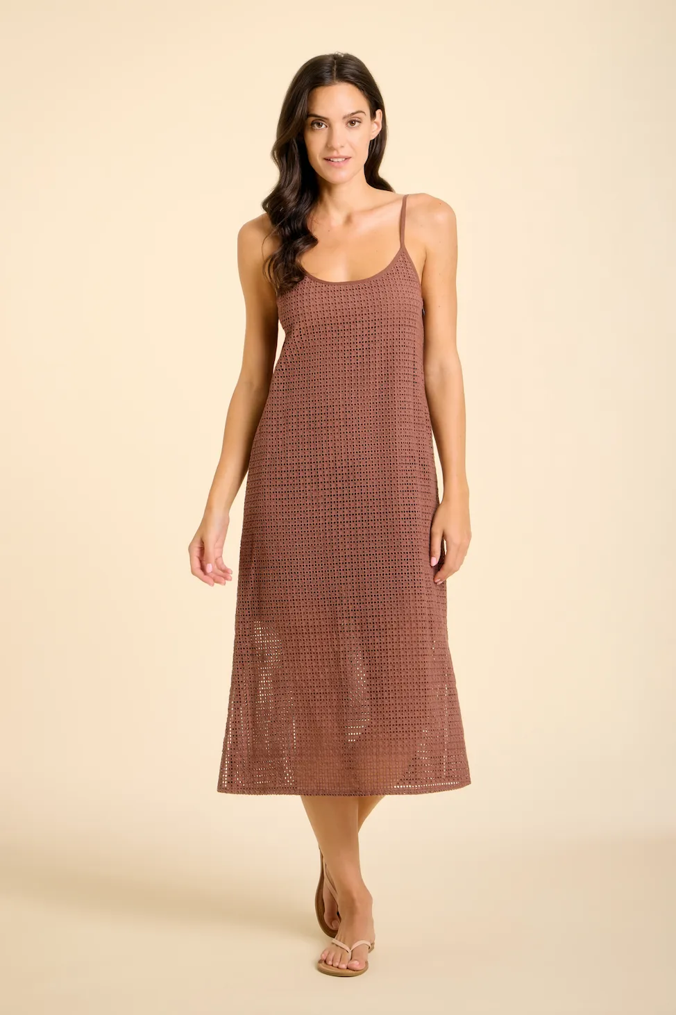Figo Tank Dress - Brown sold by Sitano