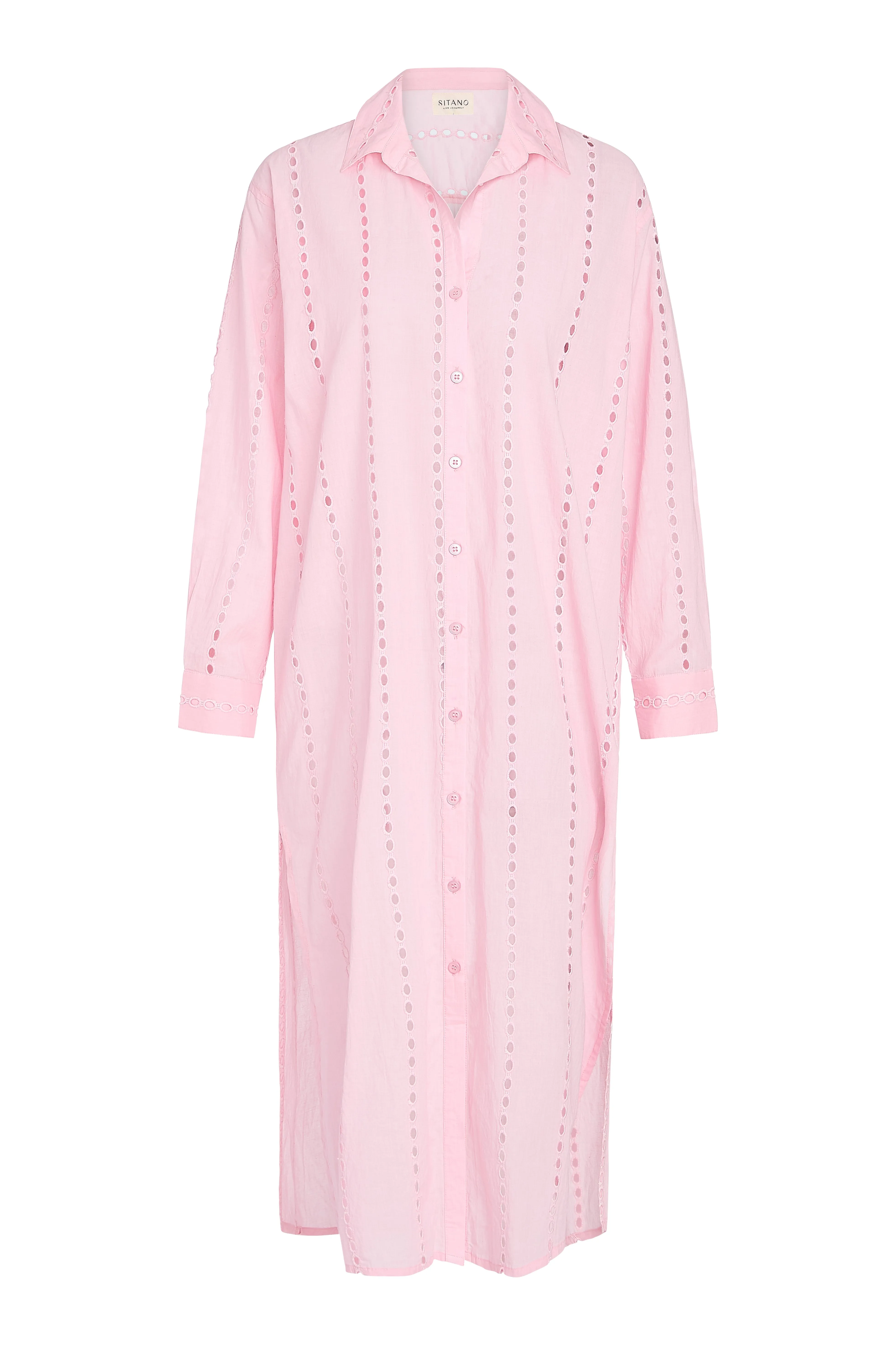 Positano Maxi Shirt Dress - Light Pink sold by Sitano product image thumbnail 5