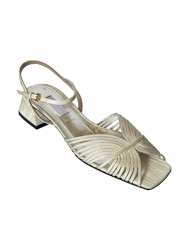 moire low 70s sandal sold by Suzanne Rae product image thumbnail 4