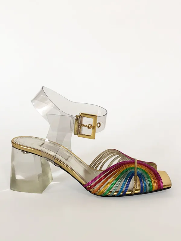 rainbow high 70s sandal made by Suzanne Rae