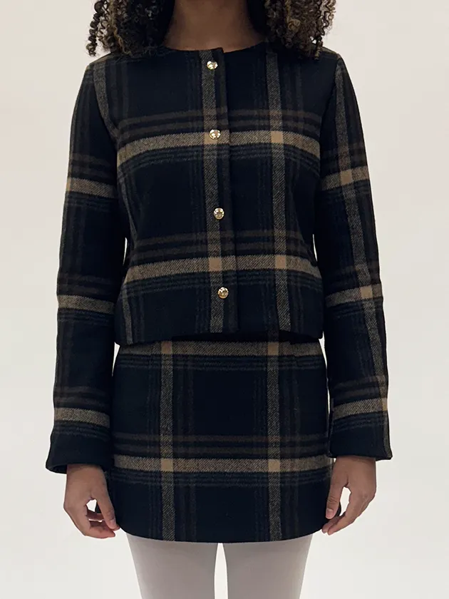 cropped snap jacket sold by Suzanne Rae product image thumbnail 2