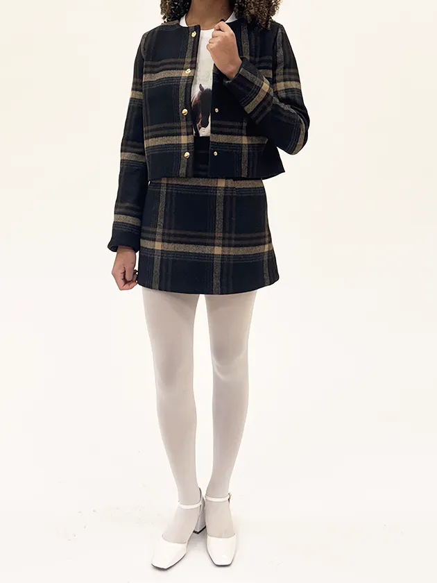 cropped snap jacket sold by Suzanne Rae product image thumbnail 4