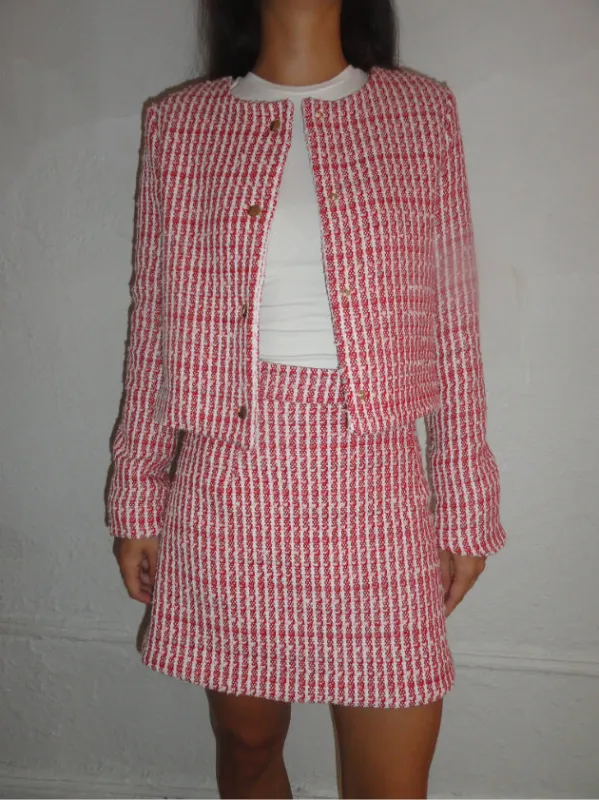 cropped snap jacket made by Suzanne Rae