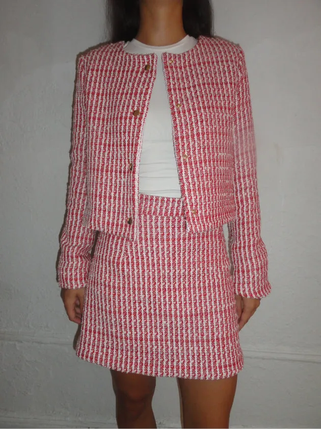 cropped snap jacket sold by Suzanne Rae