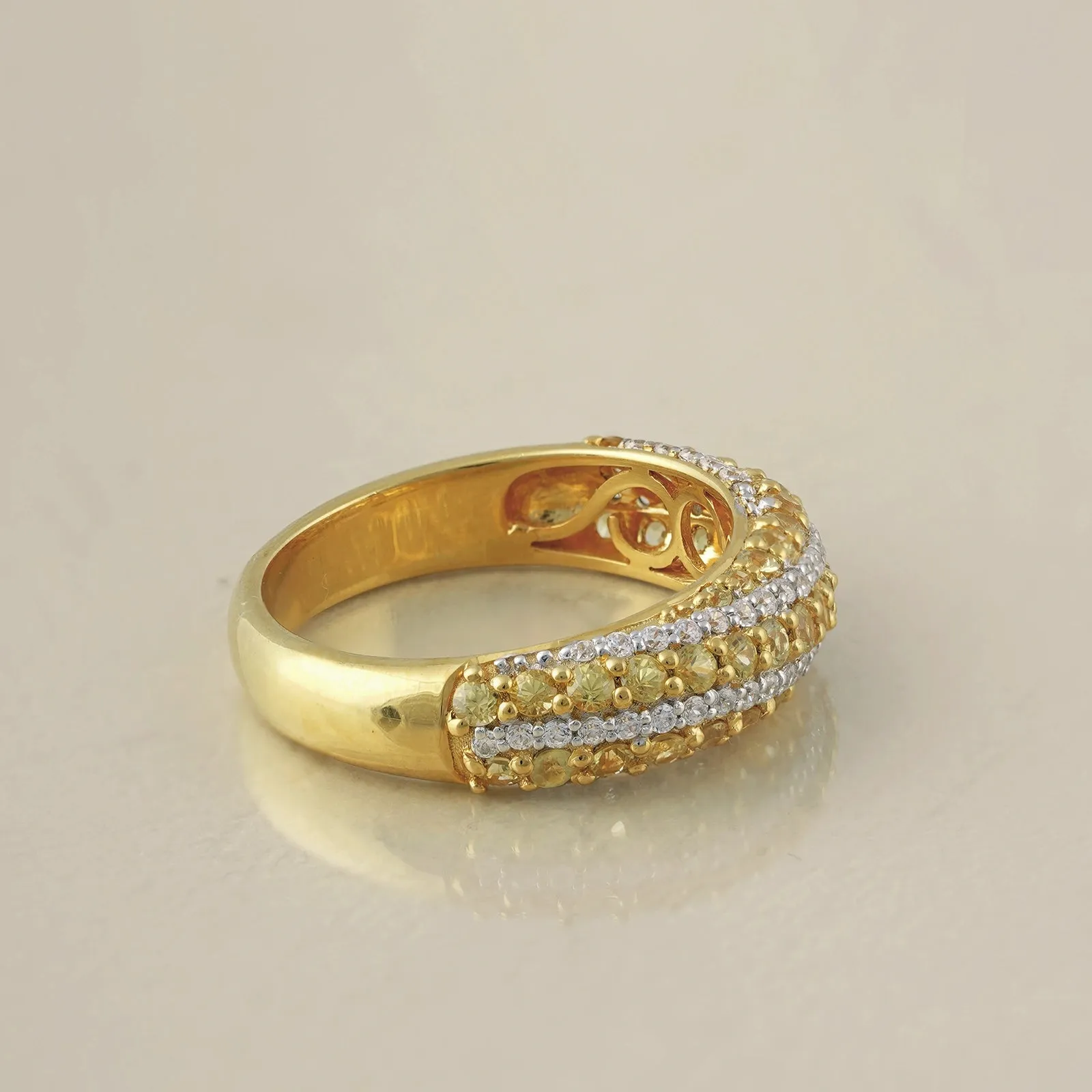 Susan Yellow Sapphire Ring sold by Vibe With Moi product image thumbnail 3