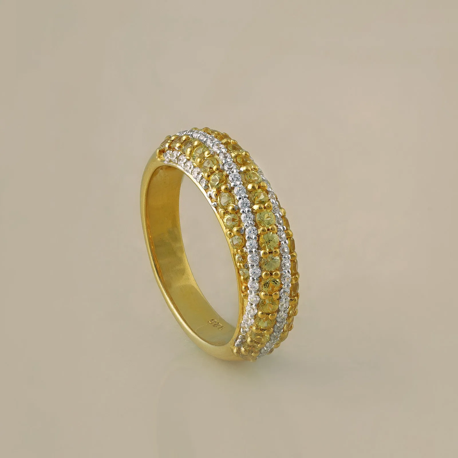 Susan Yellow Sapphire Ring sold by Vibe With Moi