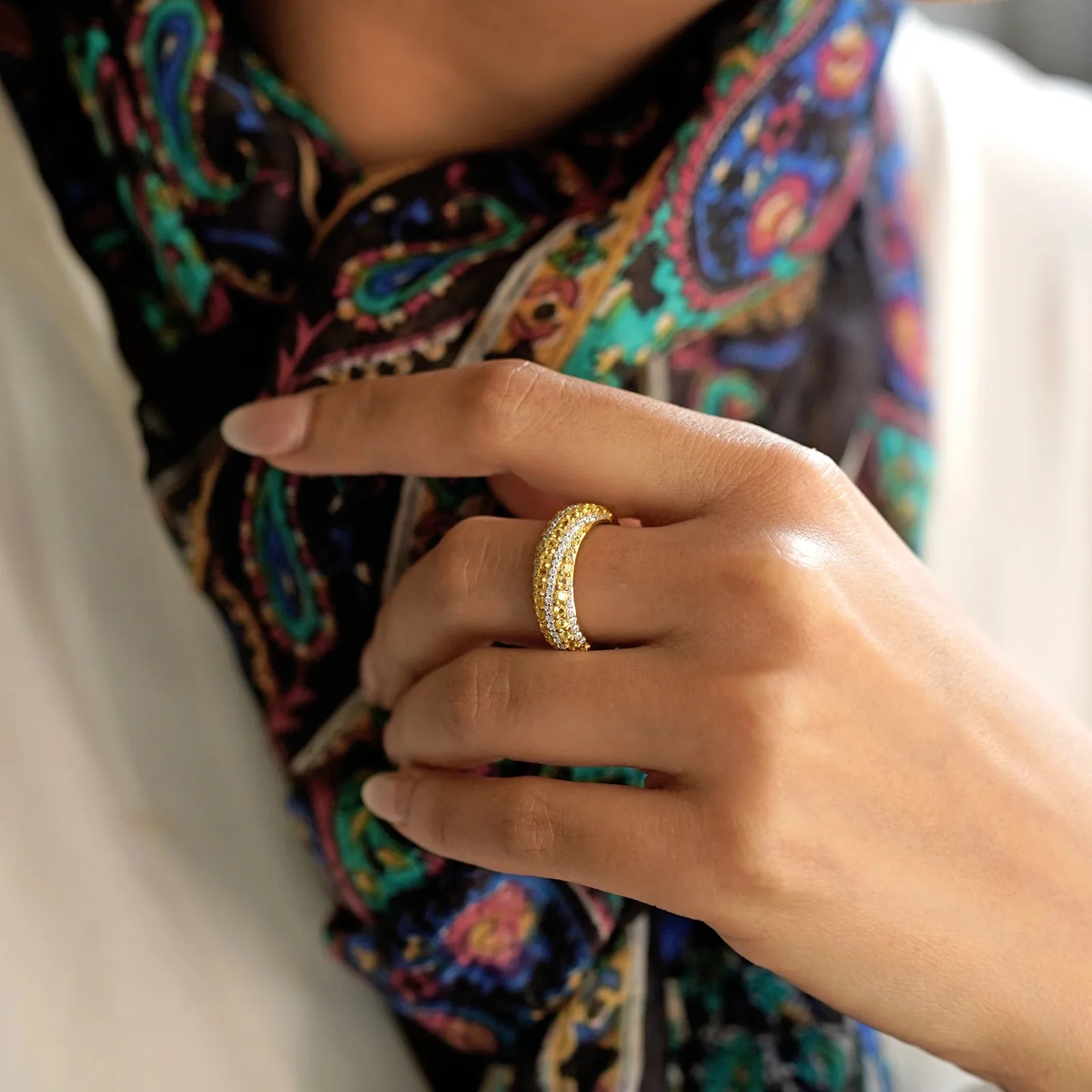 Susan Yellow Sapphire Ring sold by Vibe With Moi product image thumbnail 4
