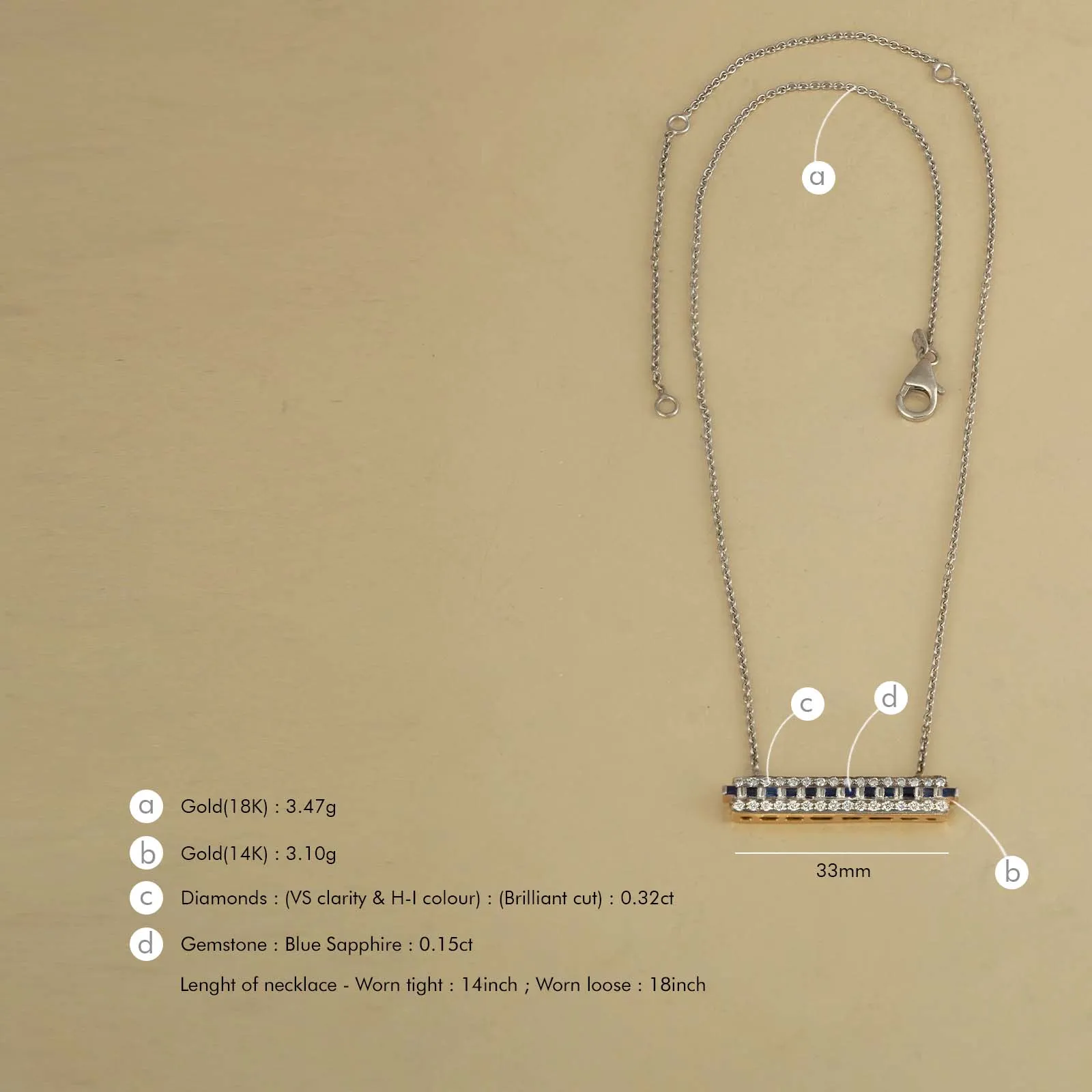 Jane Pendant Necklace sold by Vibe With Moi product image thumbnail 5