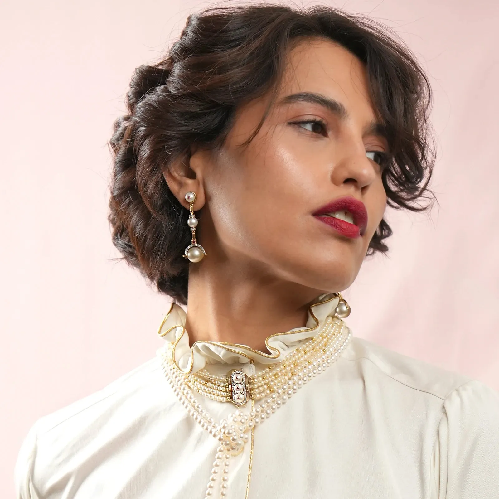 Debbie South Sea Pearl Drop Earrings sold by Vibe With Moi product image thumbnail 4