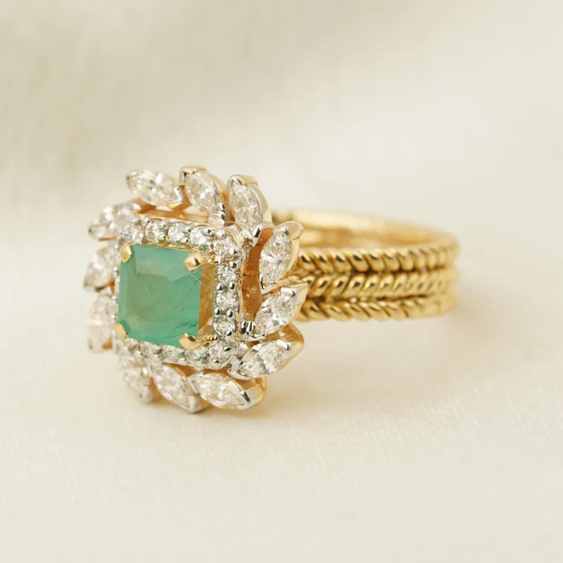 Eden Emerald Ring sold by Vibe With Moi