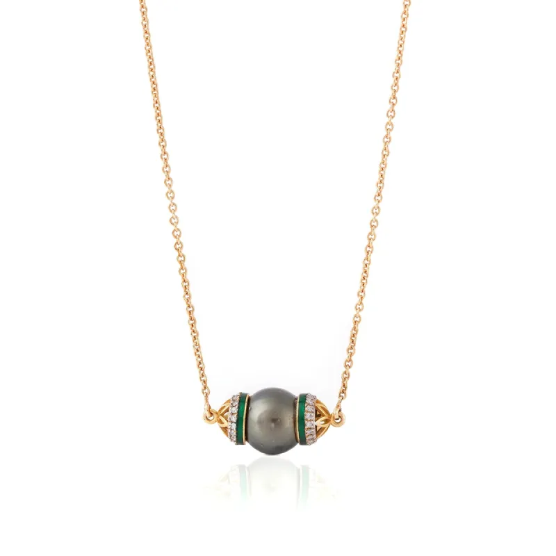 Chloe Tahitian Pearl Pendant Necklace sold by Vibe With Moi