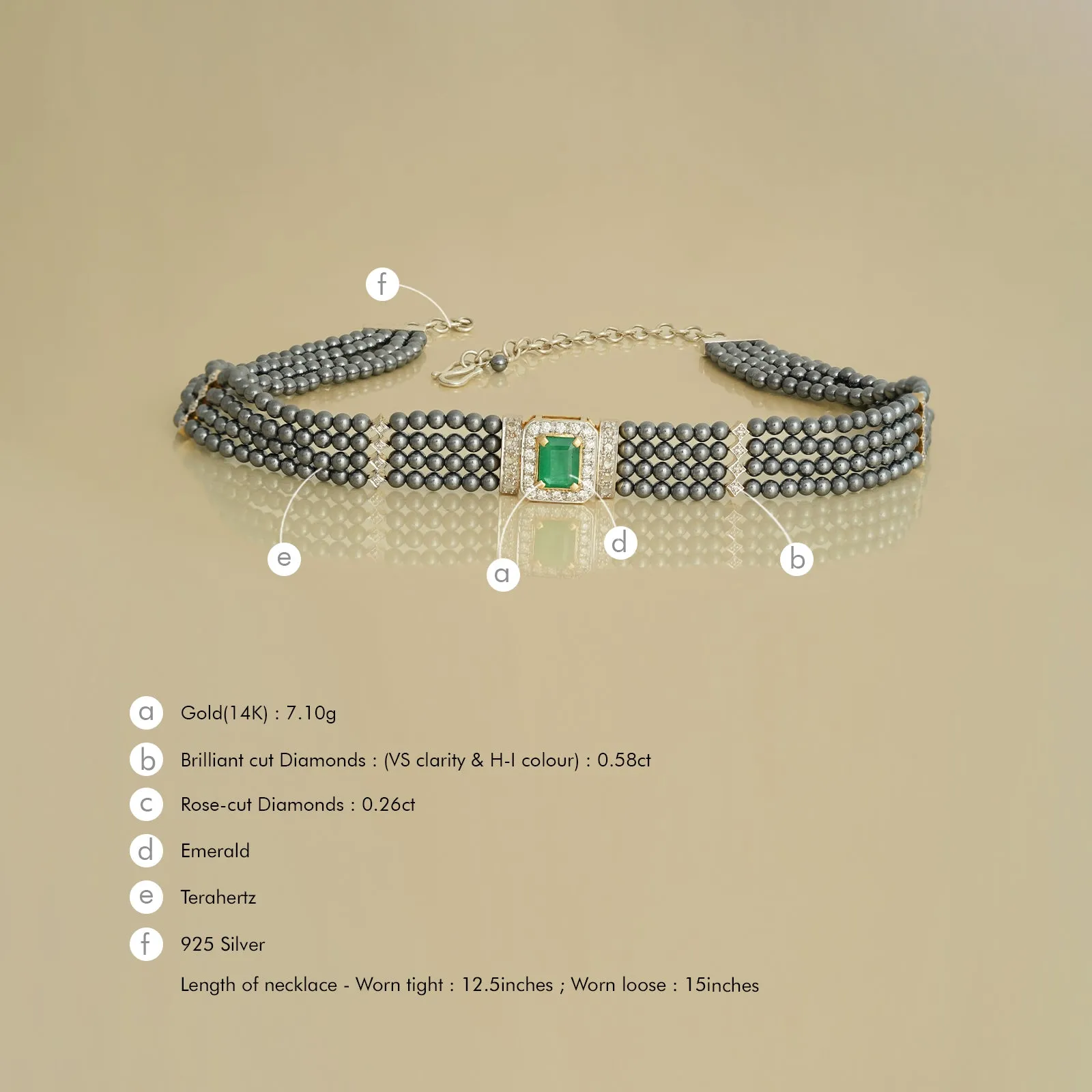 Elizabeth Ash Choker Necklace sold by Vibe With Moi product image thumbnail 3