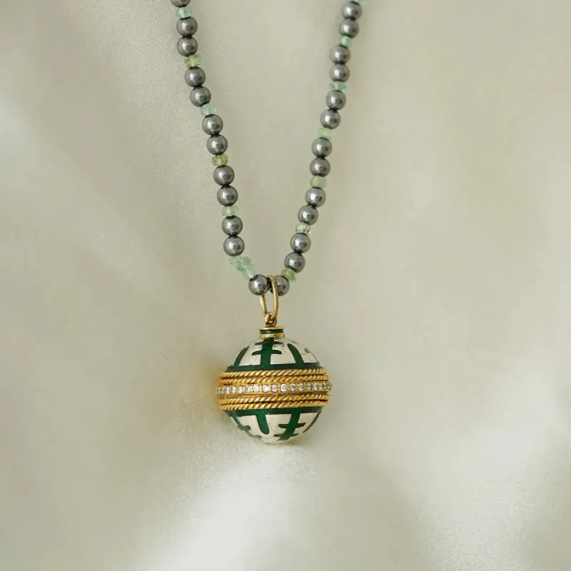 Sage Eva Message locket sold by Vibe With Moi