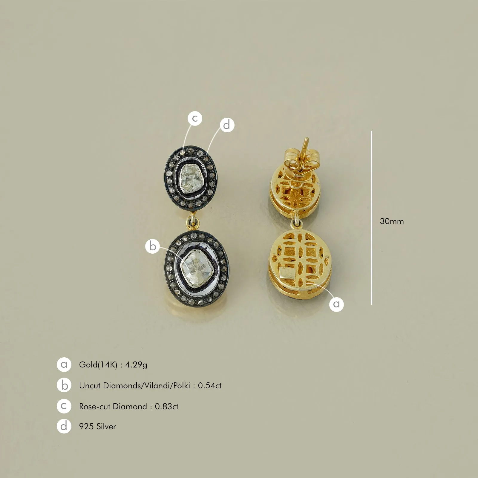 Serena Earrings sold by Vibe With Moi product image thumbnail 4