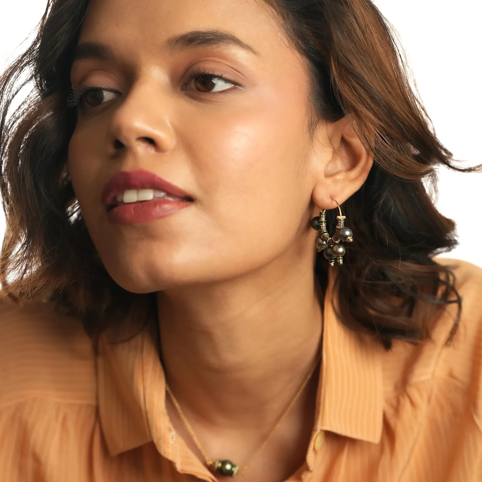 Jennie Ash Hoop Earrings sold by Vibe With Moi product image thumbnail 5