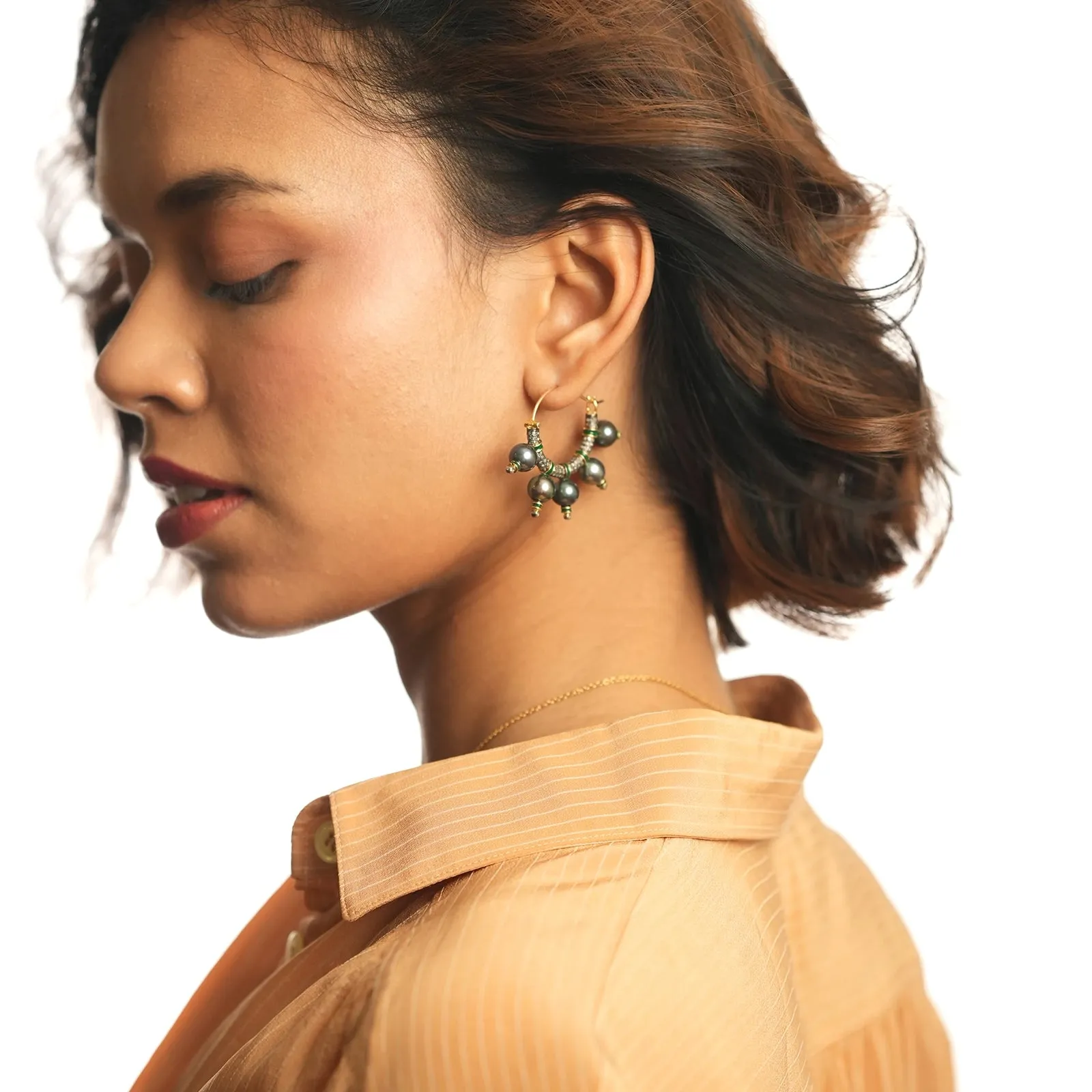 Jennie Ash Hoop Earrings sold by Vibe With Moi product image thumbnail 3