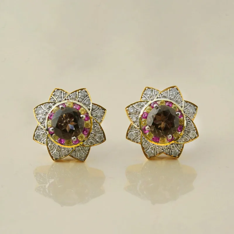 Florence Honey Ear Studs sold by Vibe With Moi