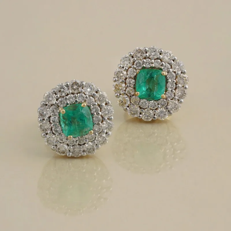 Carmen Emerald Ear Studs sold by Vibe With Moi
