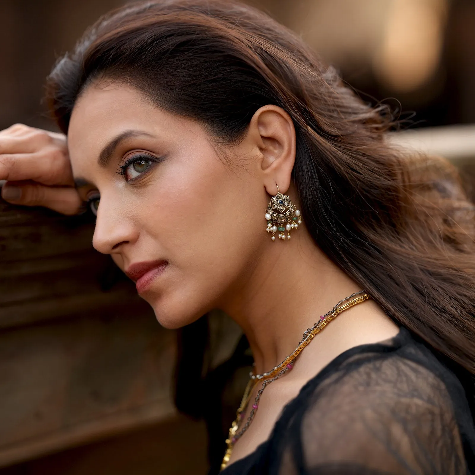 Malika Earrings sold by Vibe With Moi product image thumbnail 2