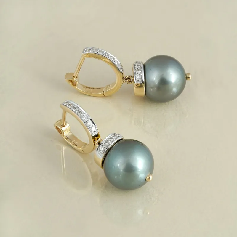 June Tahitian Pearl Earrings sold by Vibe With Moi